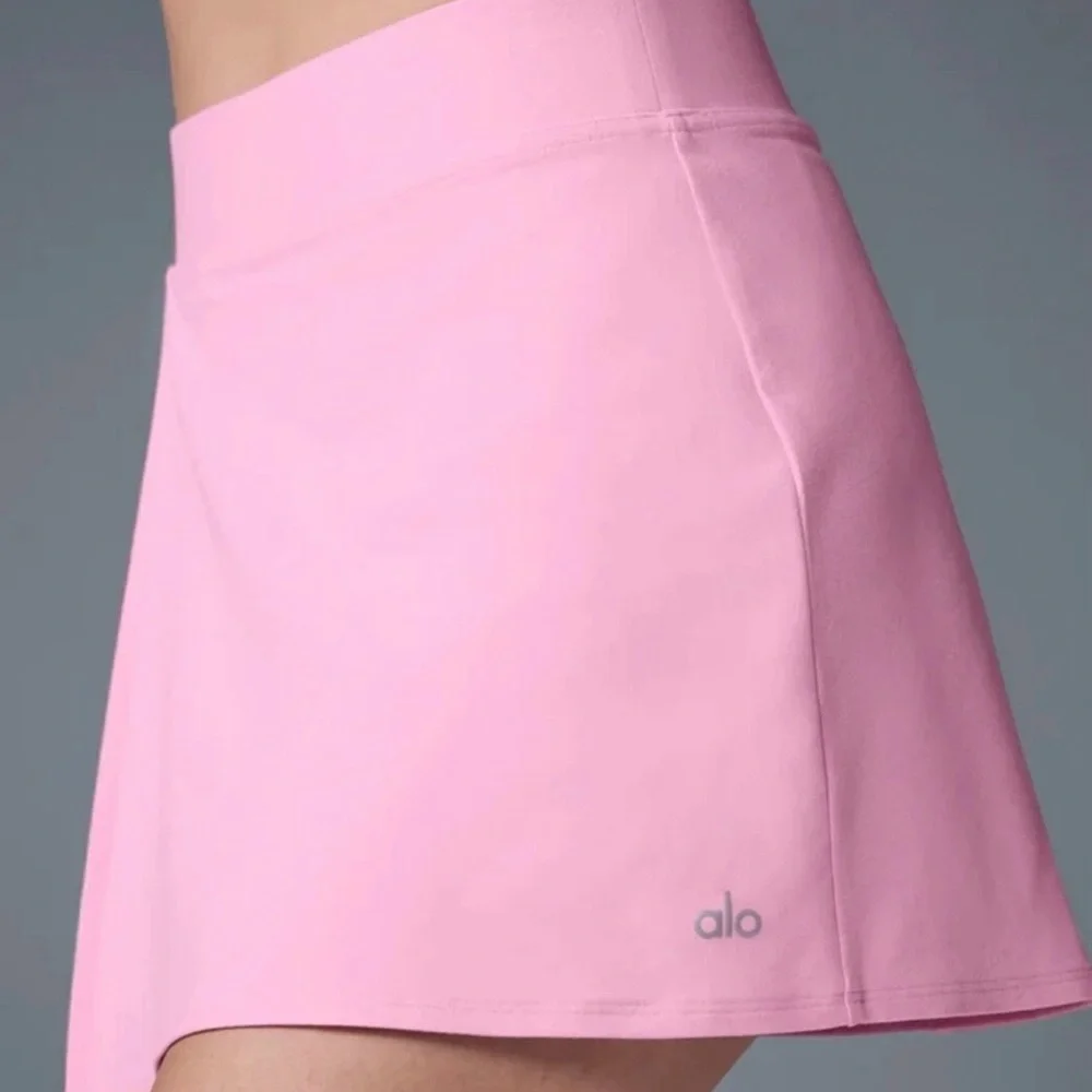 NWT Alo Yoga Alosoft Backspin Skirt Pink Size L Tennis Active - Picture 3 of 7